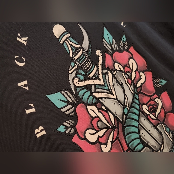 BLACK LABEL Mens Affliction Medium New Tshirt - Picture 2 of 3